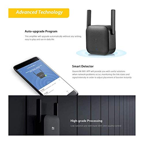 Xiaomi WiFi Extender Pro 300 Mbps Amplificador WiFi Puerto Ethernet,10/100 mbps, con Enchufe, 300 Mbps, 2.4 GHz