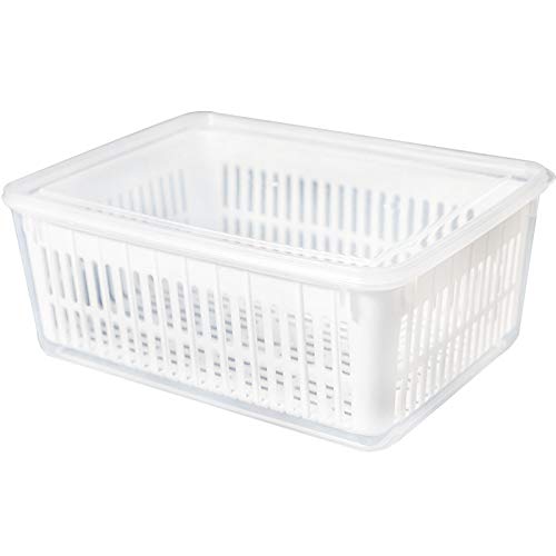 xiaoxioaguo - Caja de almacenamiento para frutas y verduras, para frigorífico, organizador de cocina, congelador, contenedor de almacenamiento