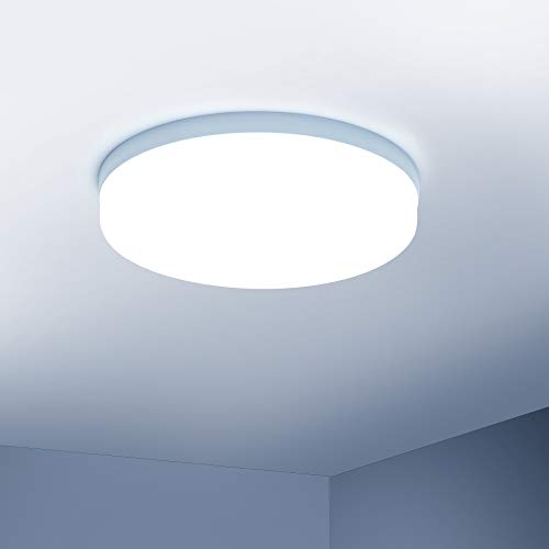 Yafido LED Lámpara de techo 36W Moderna Plafón LED luz de techo Redondo delgada 3240lm Blanco frío 6500K para Dormitorio Cocina Sala de estar Comedor Balcón Pasillo