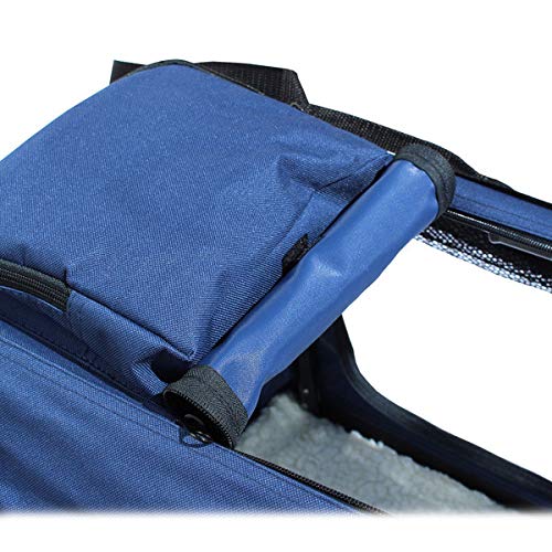 YATEK Transportin para Perros Plegable entradas Laterales y Superiores con Alta Visibilidad, Confort y Seguridad para tu Mascota de tamaño M (60 x 42 x 42cm)