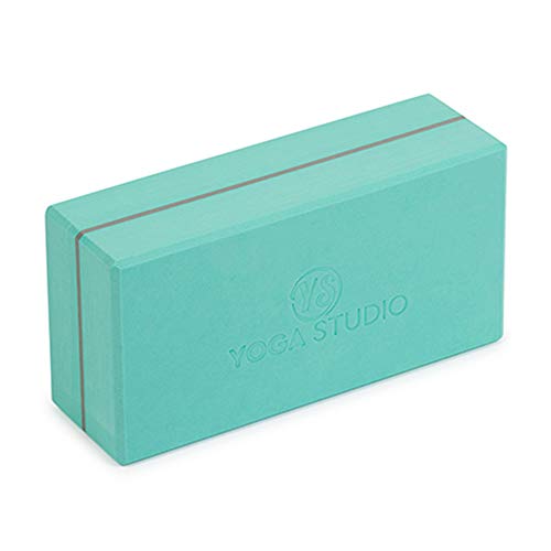 Yoga Studio Brick/MintGreen/YS Yoga para Estudio, 22 x 11 x 5 cm, EVA ladrillo con Bordes biselados, Accesorio de Ejercicio Ligero, Verde Menta, Unisex Adulto, Normal