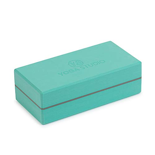 Yoga Studio Brick/MintGreen/YS Yoga para Estudio, 22 x 11 x 5 cm, EVA ladrillo con Bordes biselados, Accesorio de Ejercicio Ligero, Verde Menta, Unisex Adulto, Normal