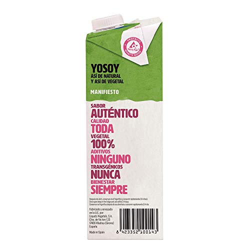 Yosoy, Bebida Ecológica de Arroz, Pack de 6 x 1L