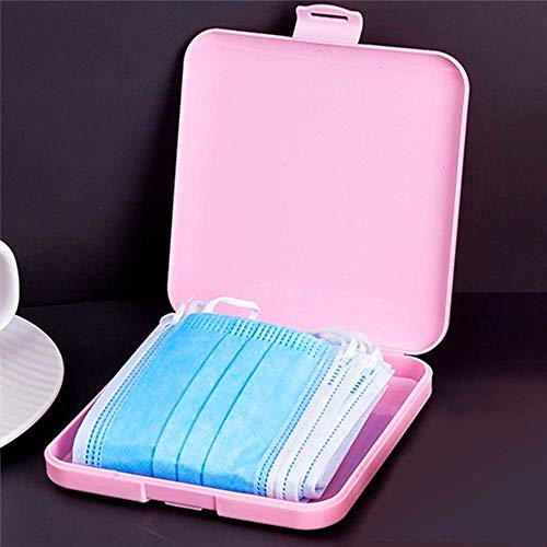 ZCENTER Caja de mascarillas Almacenamiento de máscaras Desechables Caja de Máscara de Plástico Estuches de Almacenaje de Plástico Portátiles con Tapas Estuche para mascarillas 【4pcs】