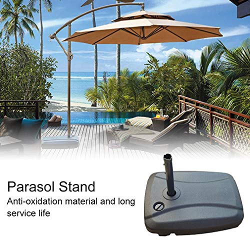 ZDDY Base para sombrilla Base para sombrilla de Servicio Pesado Soporte para Poste de Peso Pesado Lleno de Agua, para Patio al Aire Libre Market Garden Beach, Offset y Cantilever Umbrellas.