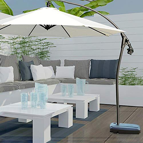 ZDDY Base para sombrilla Base para sombrilla de Servicio Pesado Soporte para Poste de Peso Pesado Lleno de Agua, para Patio al Aire Libre Market Garden Beach, Offset y Cantilever Umbrellas.