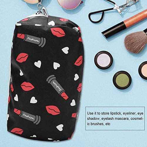 Zenguiha Organizador de Viaje Bolsa de cosméticos de Moda Contenedor de Almacenamiento de Maquillaje de Viaje portátil Bolsas de Lavado de Cuero de PU (02) (Color : Style 02, Size : S)