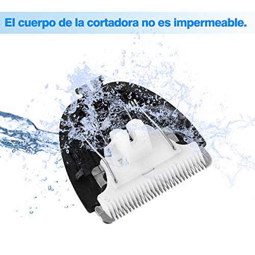 ZENIJUST Recargable eléctrico Pet Clipper Kit inalámbrico de Pelo para Mascotas Trimmer Kit de bajo Ruido Cat Hair Shaver cortapelos para Mascotas