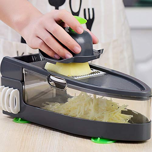 ZFFLYH Manual de Verduras Chopper, Multifuncional Vehículo del Corte de Máquina de Fruta Máquina de Cortar de Zanahoria Rallador de Verduras Cortador Rebanadas Rallado Cortado En Cuadritos