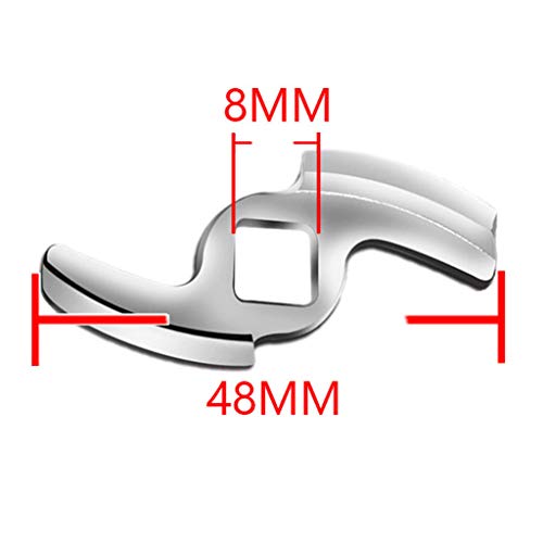 ZIRAN Piezas para Picar Carne Picadora de Carne de Acero Inoxidable Máquina para Hacer Salchichas Cortadora de Alimentos Picadora Accesorio de Soporte