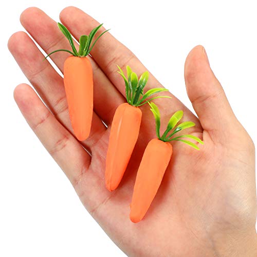 Zonon 120 Piezas de Mini Zanahorias de Pascua Adornos de Zanahorias Artificiales de Espuma Decoración Colgante para Hogar Cocina Fiesta Manualidades (Estilo B, 120)