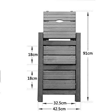 ZXL Escalera Madera sólida Escalera Plegable multifunción Paso s Domésticos de Cocina pequeño Banco de Madera de 3 Pasos Soporte de Apoyo (Color : Brown)