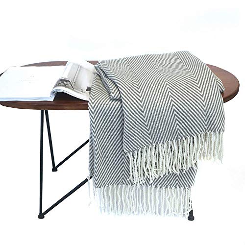 ZXYY Juego de sofá con Textura de Espiga Gris, Manta, Toalla de Extremo de Cama, Manta Informal, Juego de sofá Moderno y Simple, Toalla de 51 59 Pulgadas